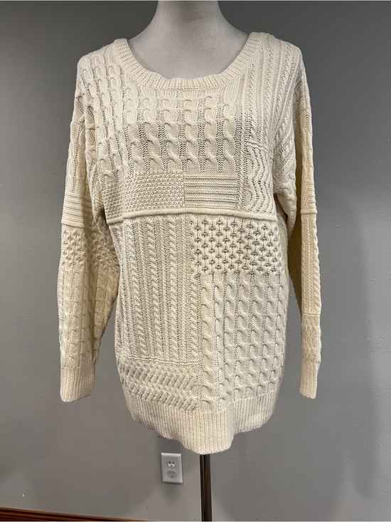 Cozy co Sweaters - Cozy Co Classic Cream Cable Knit oversized Sweater size large